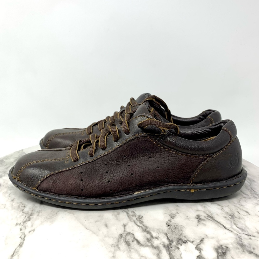 Born Bowling Leather Comfort Sneakers 7 Oxford Preppy Sporty Y2K Coquette Girl - Picture 3 of 11